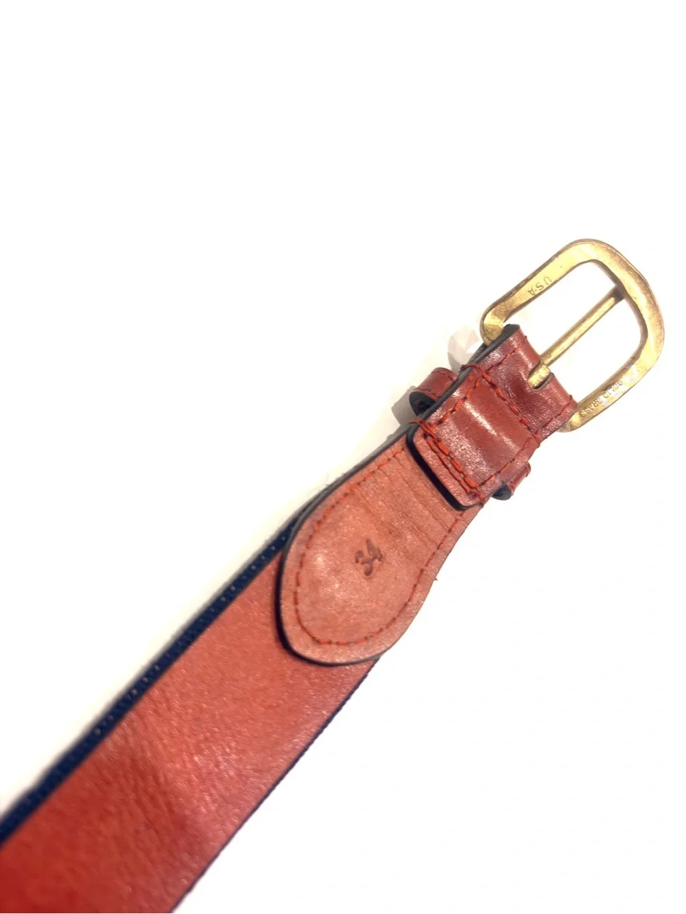 Smathers & Branson Men Needlepoint Hand-stitched Belt 34